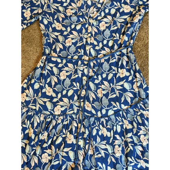 Faherty Mini Dress Women’s Size Small Floral BLUE  NWT $188 - Picture 9 of 16